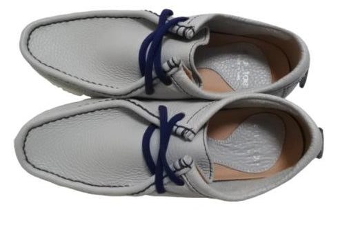 【arui_toe 3590 アイスグレー】本革モカシン靴紐シューズ