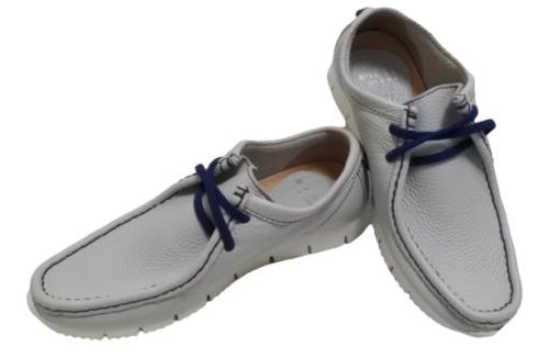 【arui_toe 3590 アイスグレー】本革モカシン靴紐シューズ