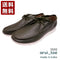 【arui_toe 3590 カーキ】本革コンフォートモカシン靴紐シューズ