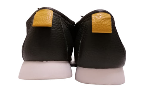 【arui_toe 3590 カーキ】本革コンフォートモカシン靴紐シューズ