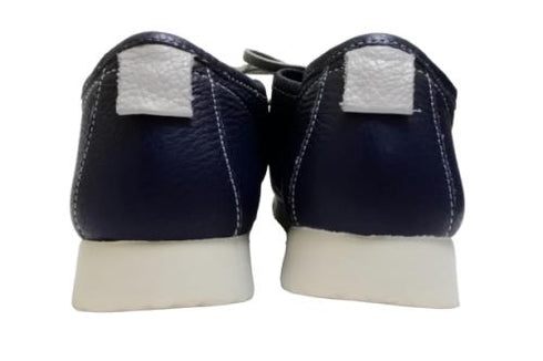 【arui_toe 3590 ネイビー】本革コンフォートモカシン靴紐シューズ