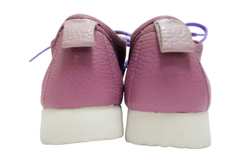 【arui_toe 3590 オーキッド】本革コンフォートモカシン靴紐シューズ