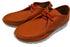 【arui_toe 3590 オレンジ】本革コンフォートモカシン靴紐シューズ