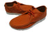 【arui_toe 3590 オレンジ】本革コンフォートモカシン靴紐シューズ