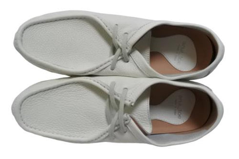 【arui_toe 3590 オフホワイト】本革コンフォートモカシン靴紐シューズ