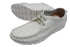 【arui_toe 3590 オフホワイト】本革コンフォートモカシン靴紐シューズ