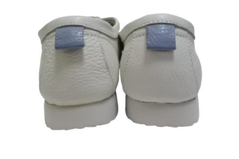 【arui_toe 3590 オフホワイト】本革コンフォートモカシン靴紐シューズ