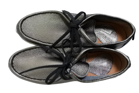 【arui_toe 3590 チタン】本革コンフォートモカシン靴紐シューズ