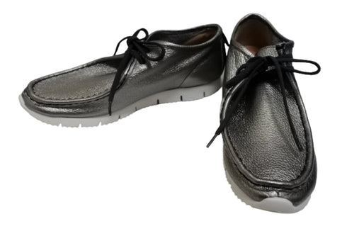 【arui_toe 3590 チタン】本革コンフォートモカシン靴紐シューズ