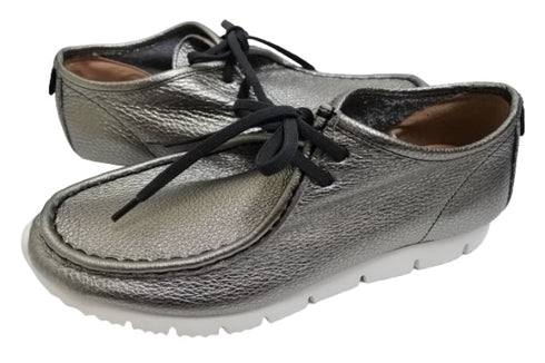 【arui_toe 3590 チタン】本革コンフォートモカシン靴紐シューズ