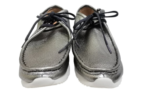 【arui_toe 3590 チタン】本革コンフォートモカシン靴紐シューズ