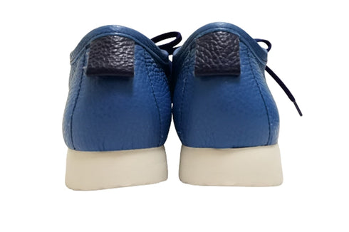 【arui_toe 3590 ターコイズ】本革コンフォートモカシン靴紐シューズ