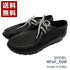 【arui_toe 3590BL ブラック】本革コンフォートモカシン靴紐シューズ