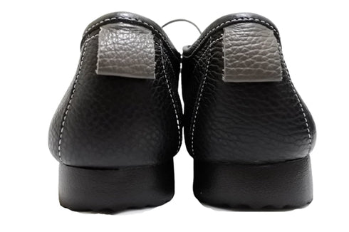 【arui_toe 3590BL ブラック】本革コンフォートモカシン靴紐シューズ