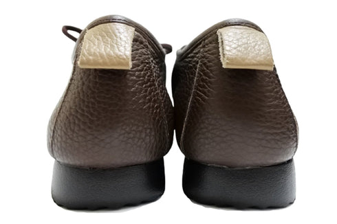 【arui_toe 3590BL ダークブラウン】本革コンフォートモカシン靴紐シューズ