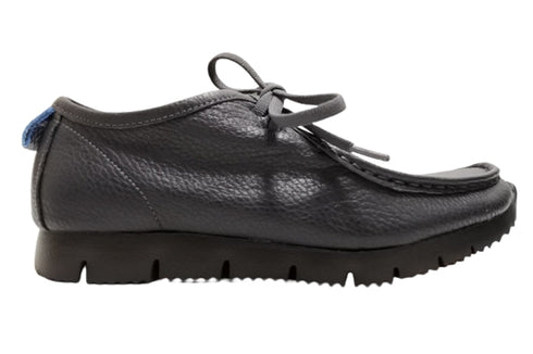 【arui_toe 3590BL ダークネイビー】本革コンフォートモカシン靴紐シューズ