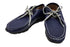 【arui_toe 3590BL ネイビー】本革コンフォートモカシン靴紐シューズ