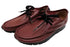 【arui_toe 3590BL ワイン】本革コンフォートモカシン靴紐シューズ
