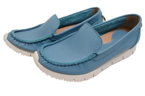 【arui_toe 3950 アクア】本革コンフォートスリッポン