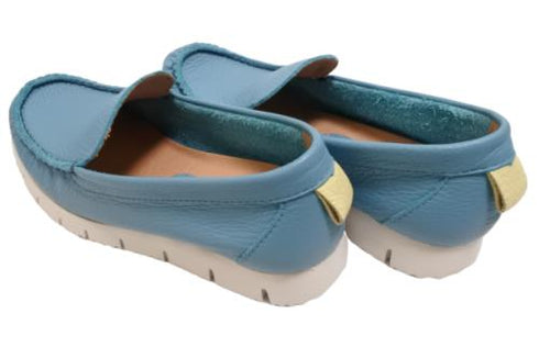 【arui_toe 3950 アクア】本革コンフォートスリッポン