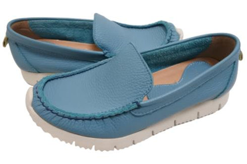 【arui_toe 3950 アクア】本革コンフォートスリッポン