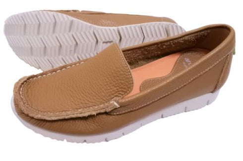 【arui_toe 3950 グレージュ】本革コンフォートスリッポン