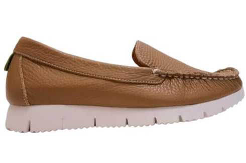 【arui_toe 3950 グレージュ】本革コンフォートスリッポン