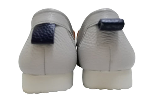 【arui_toe 3950 アイスグレー】本革コンフォートスリッポン