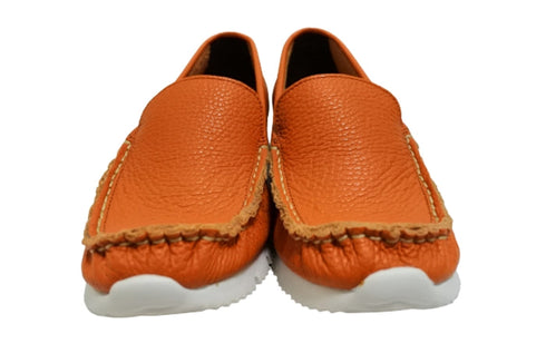 【arui_toe 3950 オレンジ】本革コンフォートスリッポン