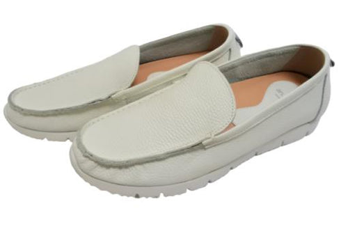 【arui_toe 3950 オフホワイト】本革コンフォートスリッポン