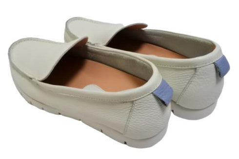 【arui_toe 3950 オフホワイト】本革コンフォートスリッポン