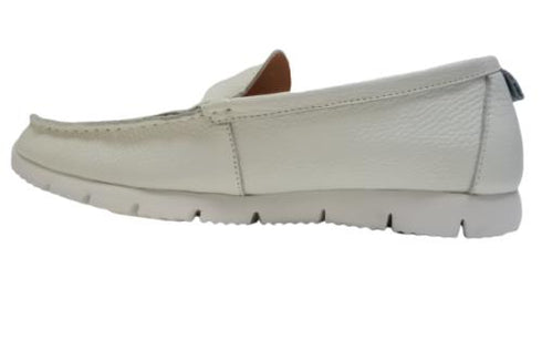 【arui_toe 3950 オフホワイト】本革コンフォートスリッポン