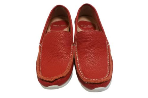 【arui_toe 3950 レッド】本革コンフォートスリッポン