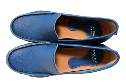 【arui_toe 3950 ターコイズ】本革コンフォートスリッポン