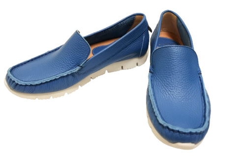 【arui_toe 3950 ターコイズ】本革コンフォートスリッポン