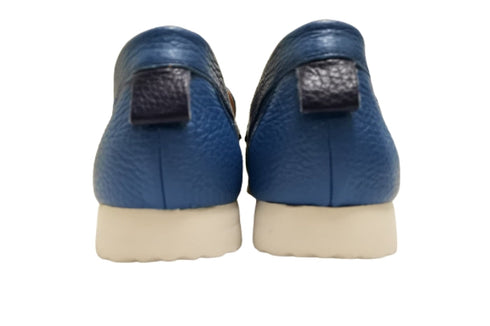 【arui_toe 3950 ターコイズ】本革コンフォートスリッポン