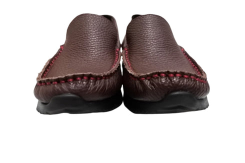 【arui_toe 3950BL バーガンディー】本革コンフォートスリッポン