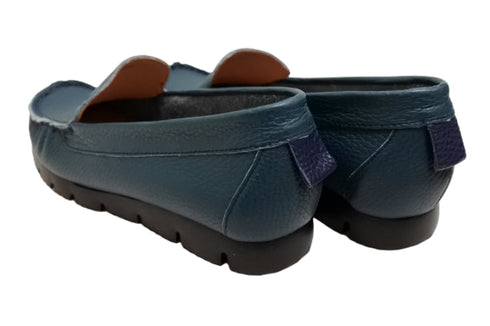 【arui_toe 3950BL ブルー】本革コンフォートスリッポン