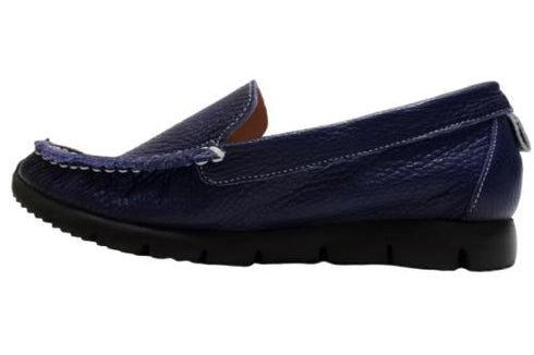 【arui_toe 3950BL ネイビー】本革コンフォートスリッポン