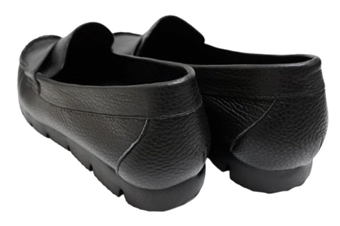 【arui_toe 39512 ブラック】本革コンフォートローファー