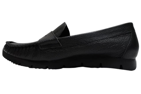 【arui_toe 39512 ブラック】本革コンフォートローファー