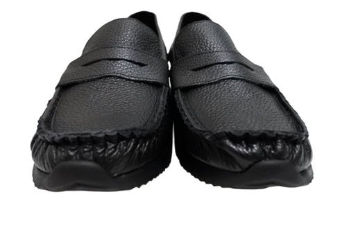 【arui_toe 39512 ブラック】本革コンフォートローファー