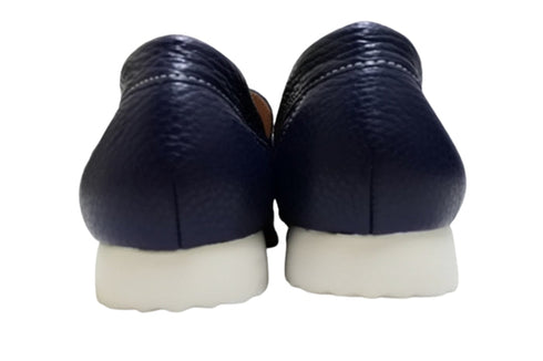 【arui_toe 39512 ネイビー】本革コンフォートローファー