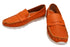 【arui_toe 39512 オレンジ】本革コンフォートローファー