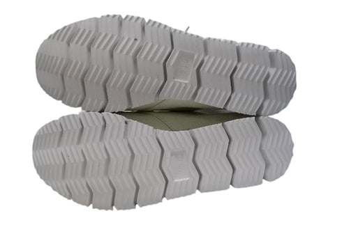 【arui_toe 3955 オフホワイト】本革コンフォートモカシンデッキシューズ