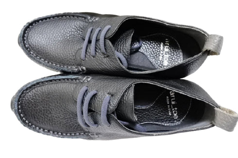 【arui_toe 3955BL ブラック】本革コンフォートモカシンデッキシューズ