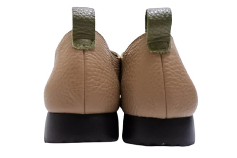 【arui_toe 3955BL グレージュ】本革コンフォートモカシンデッキシューズ