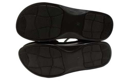 【インコルジェ 4038 ブラック】ふんわりギャザーサンダル