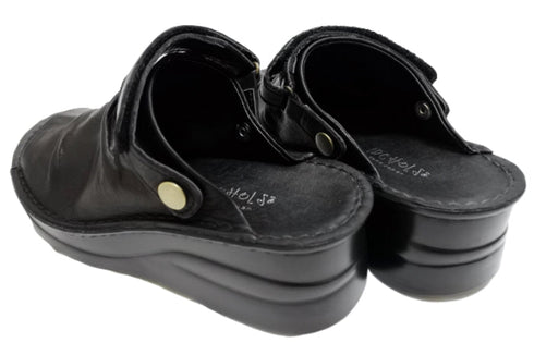 【インコルジェ4039 ブラック】オープントゥくしゅくしゅ2WAYサボ風サンダル