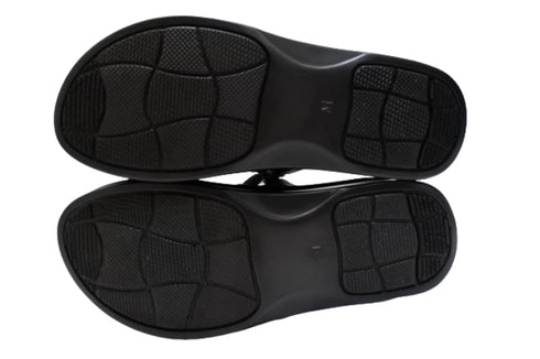 【インコルジェ4039 ダークブラウン】オープントゥくしゅくしゅ2WAYサボ風サンダル